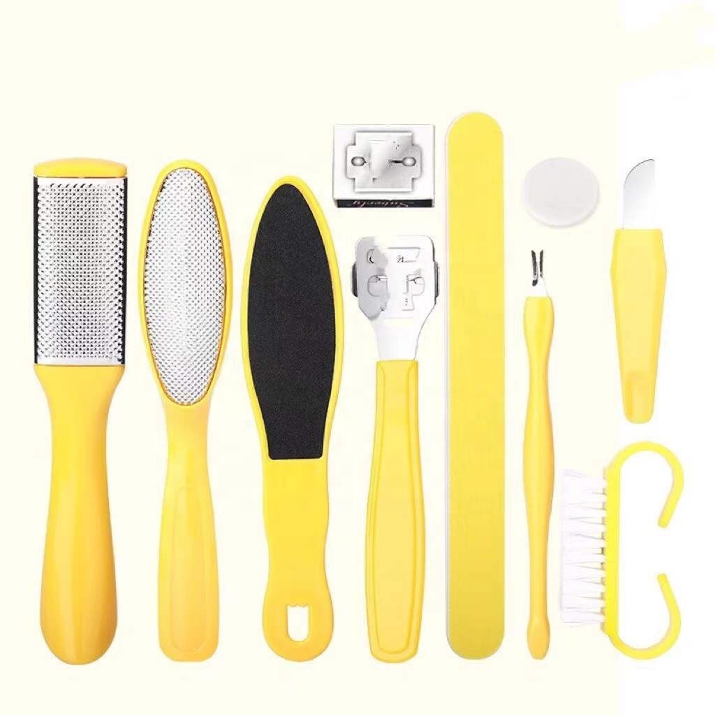 8 / 10 Piece Set Pedicure Tools Professional File Feet Finger Separator Foot Grinder Feet Scrub Cutter Polisher Feet Nails