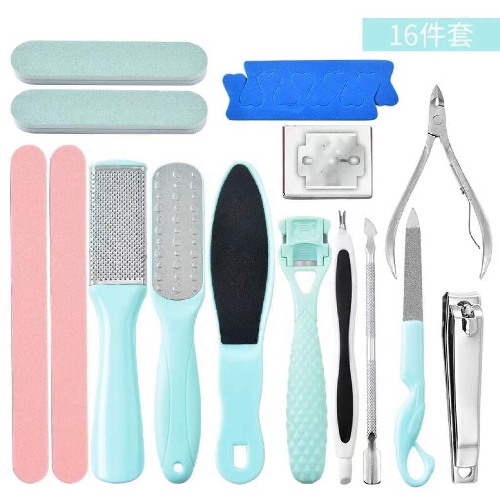 Stainless Steel  File Feet Finger Separator Foot Grinder Feet Scrub Cutter Polisher Feet Nails Foot Care Tool Set