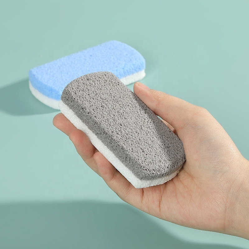 New Professional Double Color Foot Callus Remover Pumice Stone Wholesale Glass Coarse Pedicure Pumice Stone for Feet