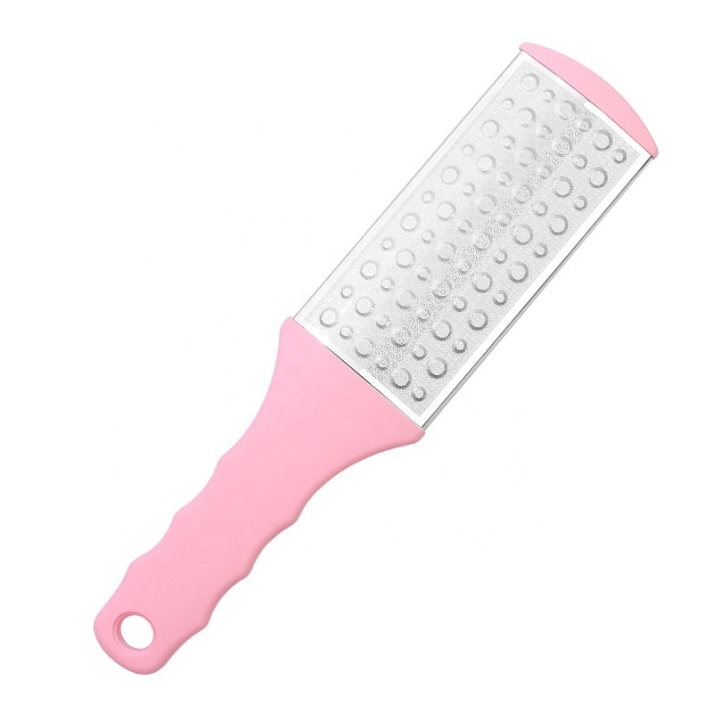 Double Side Stainless Steel Shape Foot File Scraper Callus Remover Metal Foot Scrubber for Dead Skin