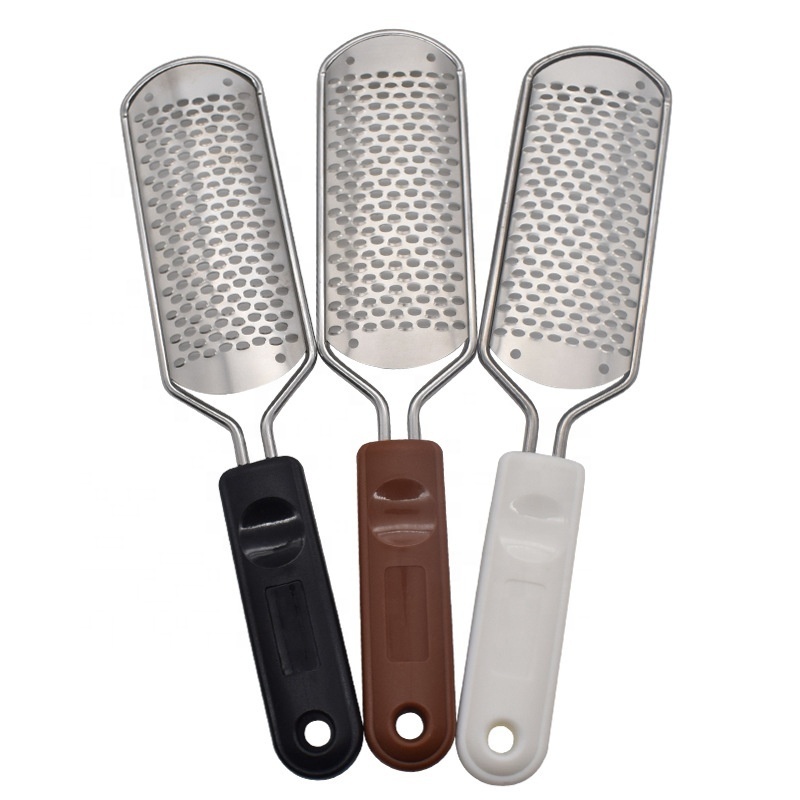 Foot File Heel Grater for The Feet Pedicure Rasp Remover Luxury Stainless Steel Scrub Manicure Nail Tools Foot Care