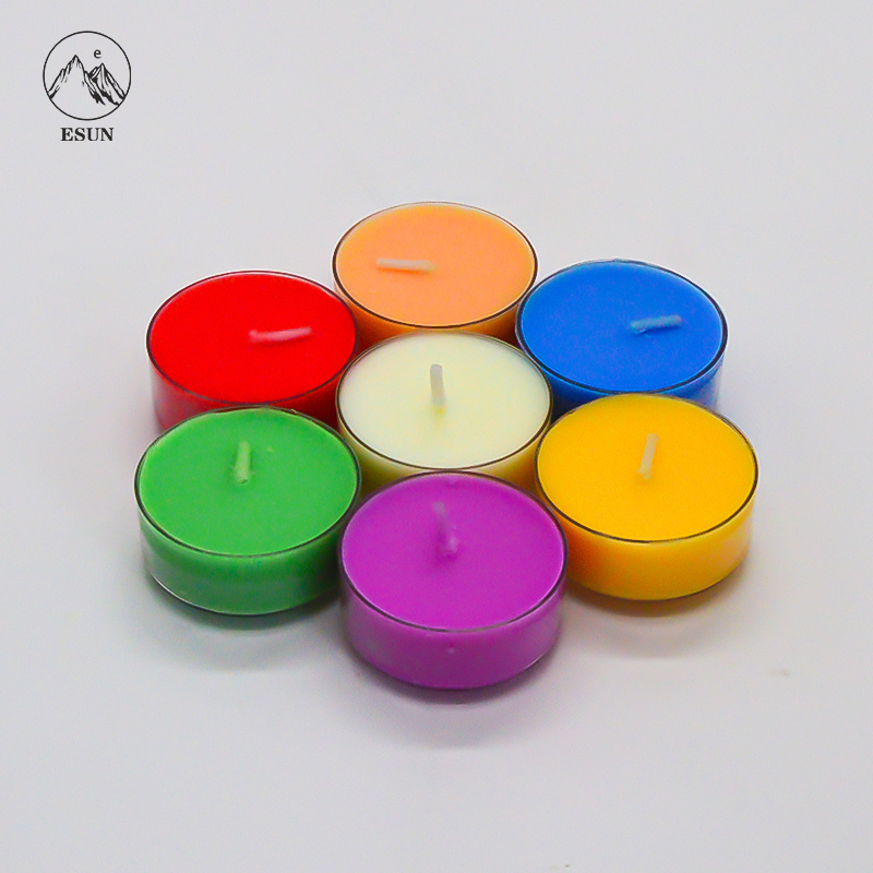 Unscented Tea Lights in Clear Cups 4 Burn Hours Premium Tealight Candles Smokeless Pc Tea Light Candles