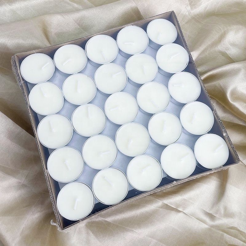 Tea light candle manufacture 4/6/8 hours long burning white tealight candles