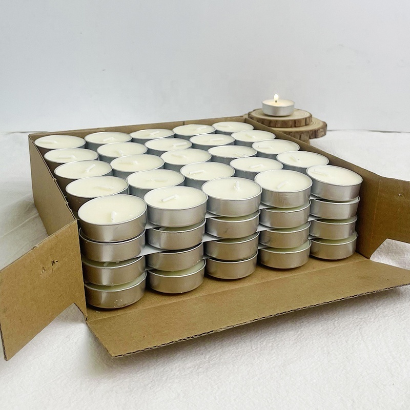 Tea light candle manufacture 4/6/8 hours long burning white tealight candles