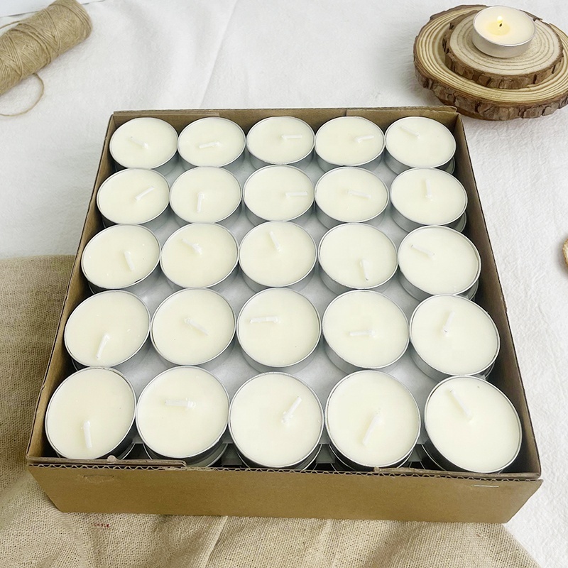 Tea light candle manufacture 4/6/8 hours long burning white tealight candles