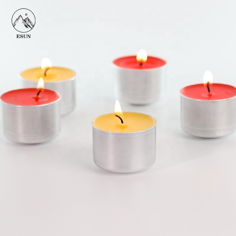 108 Pcak 8 Hours White Red Palm Oil Soy Wax Tea Light Candles Scented Tealight Candles For Home Wedding Decoration