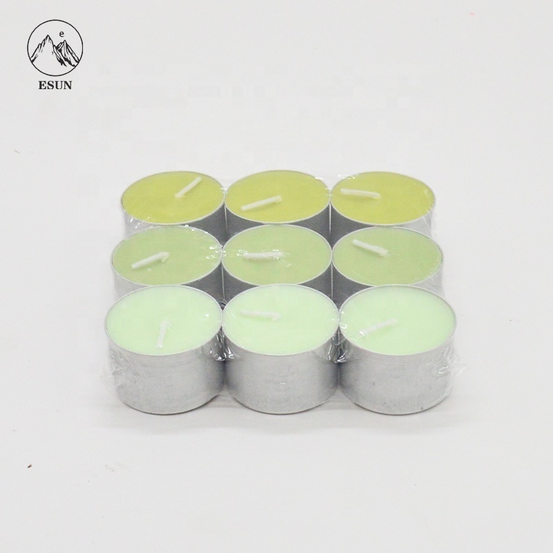 Cucumber Melon Premium Tealight Candles 6 Green Highly Scented Tea Lights