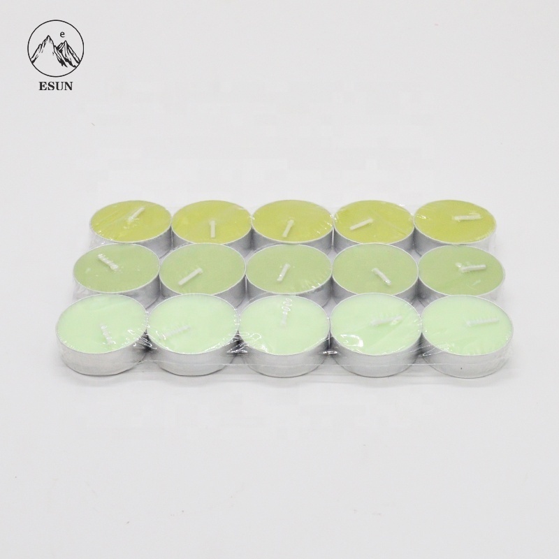 Cucumber Melon Premium Tealight Candles 6 Green Highly Scented Tea Lights