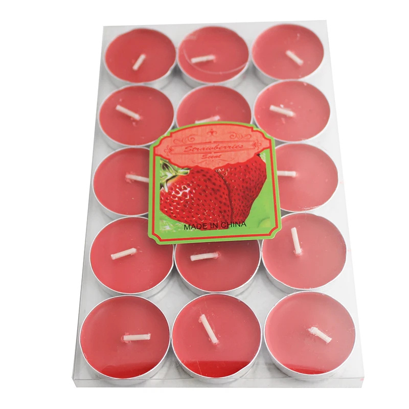 Wedding favors gifts scented white tealight wax candles 100 pack tea lights 8 hour colorful Mini candles