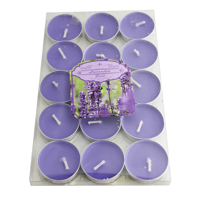 Wedding favors gifts scented white tealight wax candles 100 pack tea lights 8 hour colorful Mini candles