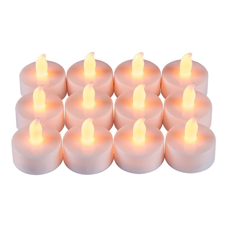 Wholesale Christmas Battery Operated Electric Flameless Plastic Mini Candles LED Tea Light Realistic Bright Led Tea Candle