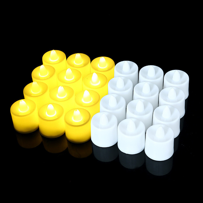 Long Lasting Battery Operated Electric Votive Tealight Candles With Bright Warm Light