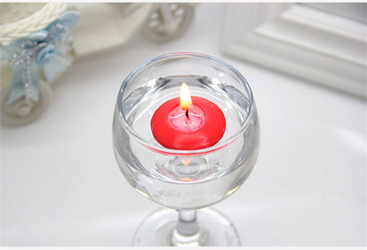 Wholesale  10g Cylinder White Unscented Waterproof Home Decor Floating Candles For Decor