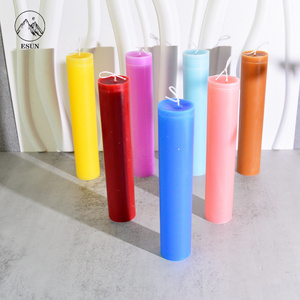 Chakra Meditation Prayer Candle Custom Printed Spiritual Scented Pillar Candles 7 Day Church Candle