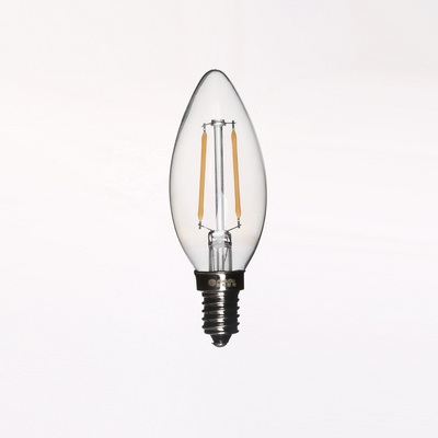 Hottest Antique Vintage Bulbs C35 2w 4w E14 Cylinder Filament Candelabra Candle Shaped Led Light Bulb