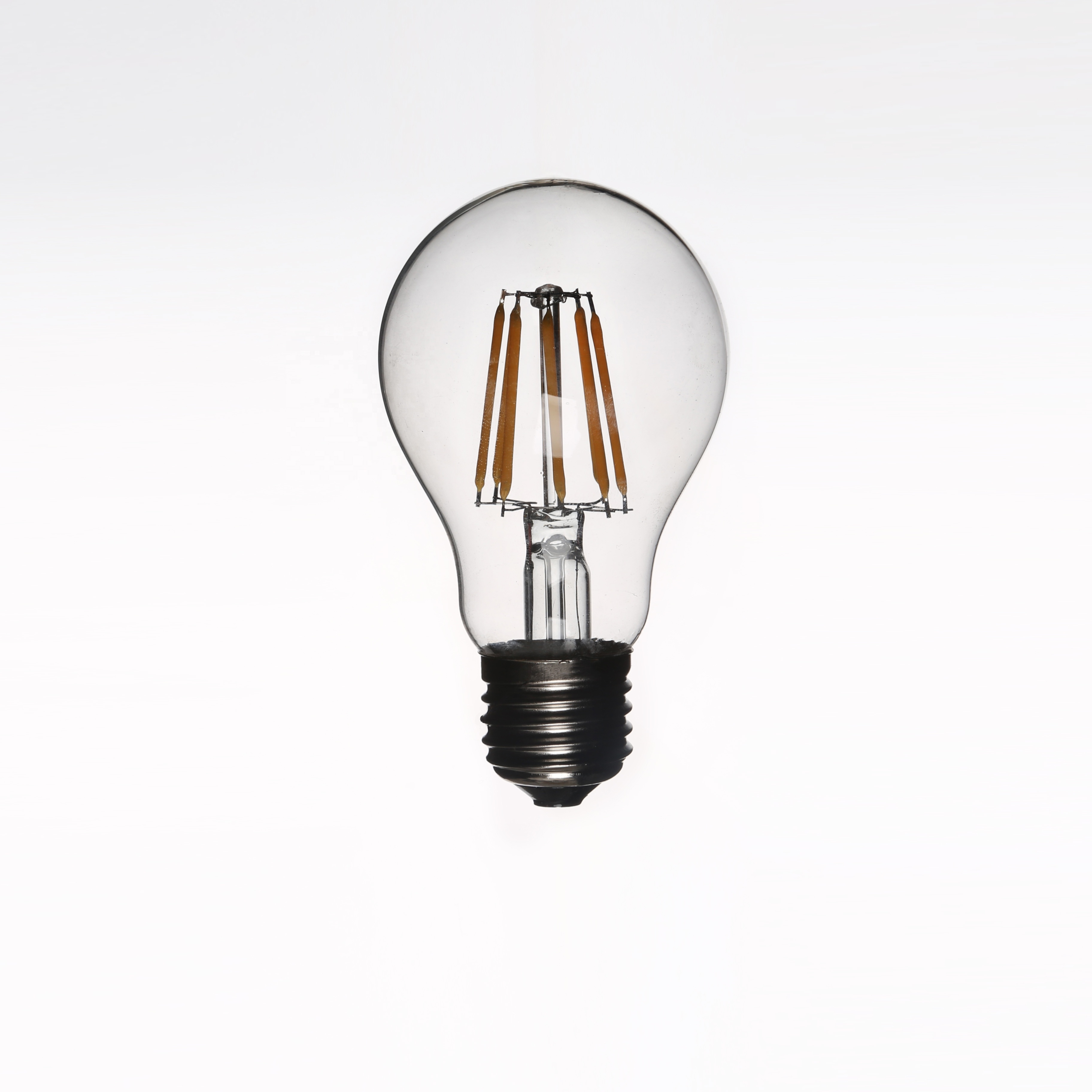 E27 LED Light Bulbs 40 Watt Equivalent Warm White 2700K 4W Classic Clear Glass A19 LED Filament Bulb Non-Dimmable