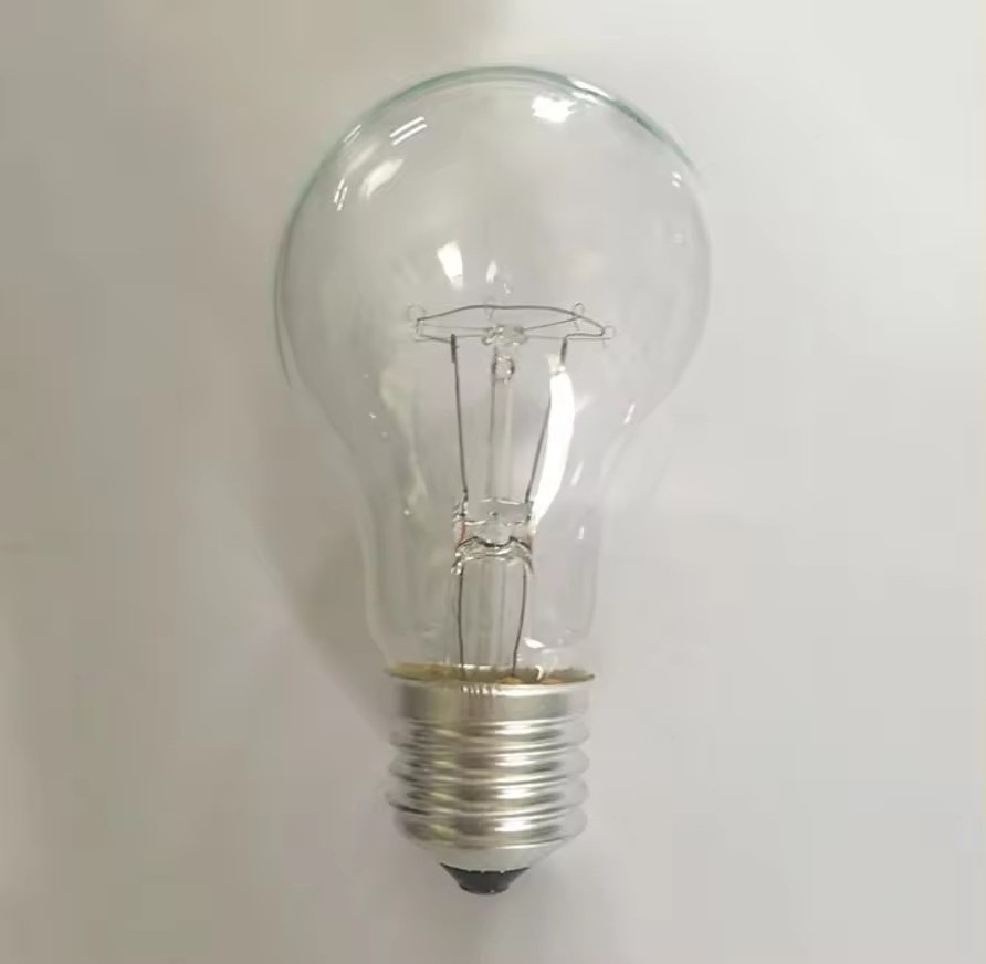 Manufacture  Hot Sale  A58  220V  100W  E27  finished product warehouse lighting incandescent  clear  bulb