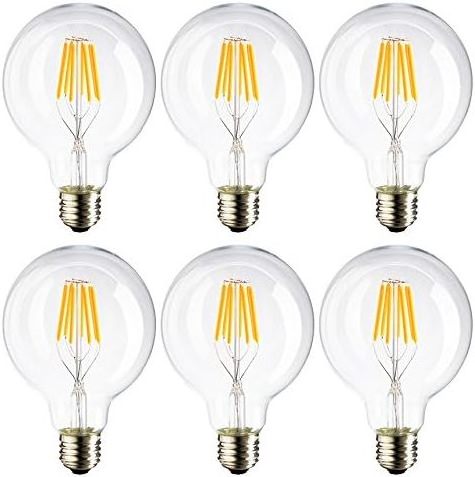 Kaisenlux Lighting 4 Watt (40 Watt Equivalent) G95 Clear Filament LED Light Bulb E27 Base