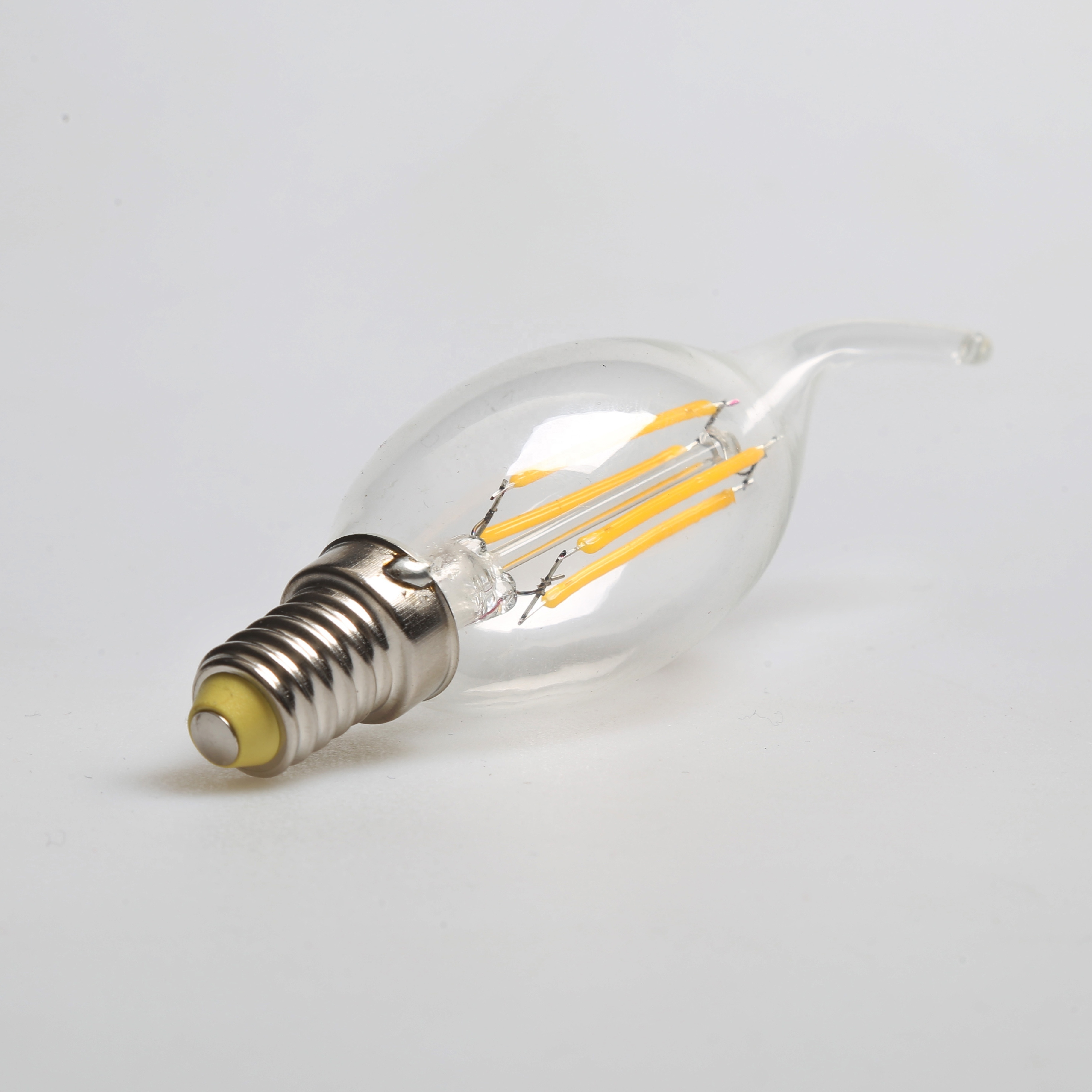 E14 Candle LED Bulb 6 W 2700K C35 Light Bulb Filament Lamp for Chandelier Filament Retrofit Classic Non-Dimmable