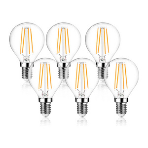 6W LED Bulbs P45 Teardrop Shape 2700K AC 220-240V E14 Filament Filament Lamp Globe