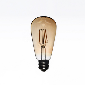 amber clear LED E27 B22 Vintage Light Bulb ST64 filament Glass bulb for decoration Garden Hotel Restaurant