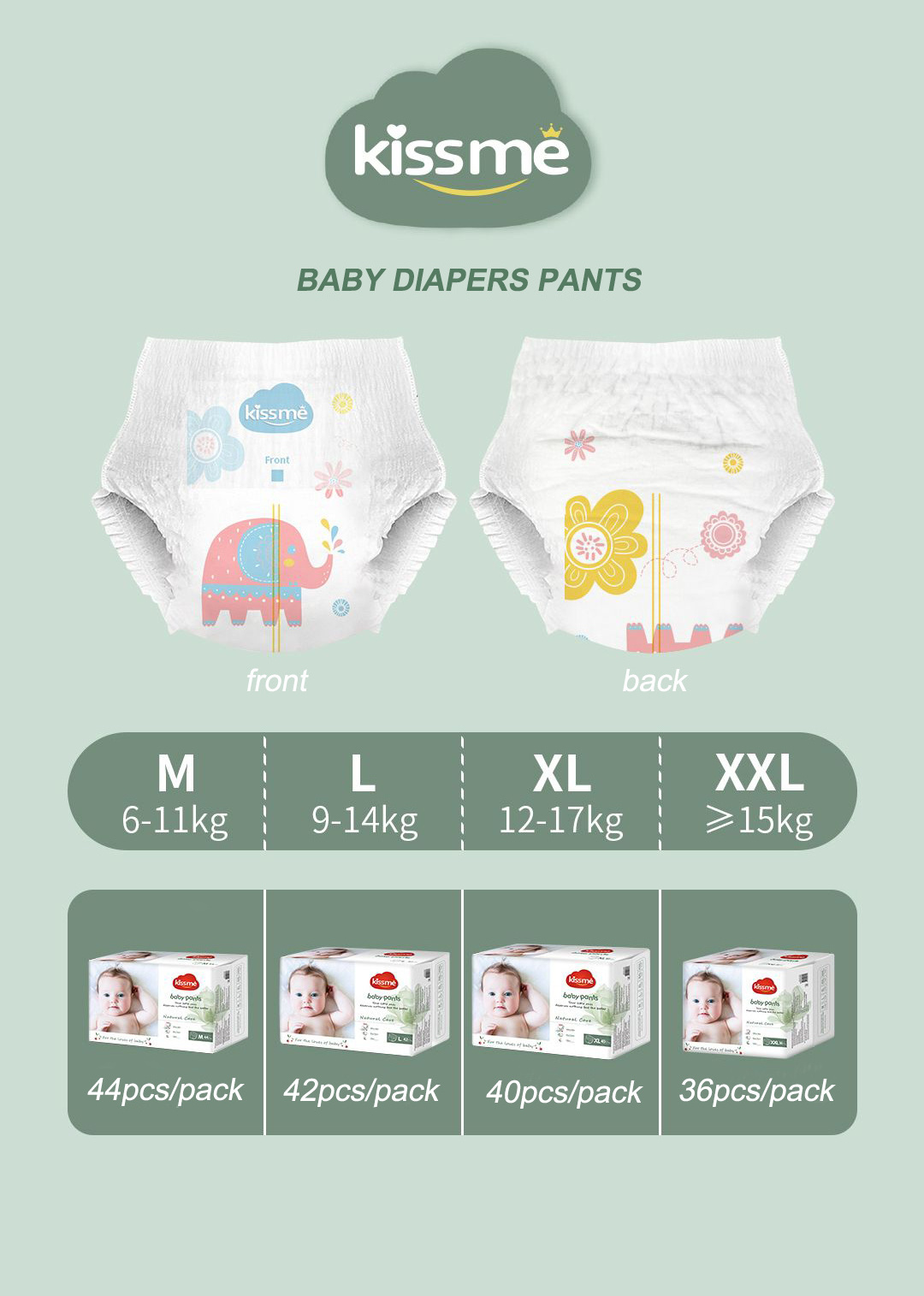 FREE SAMPLE A Grade Disposable Baby Diapers Wholesale OEM Little Angels Baby Diapers From China