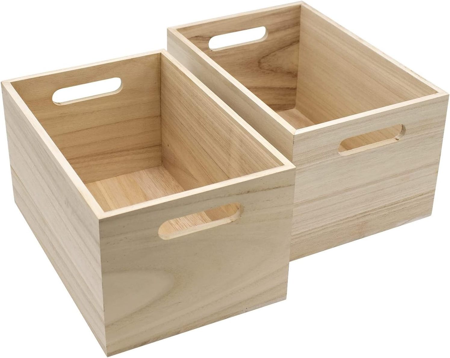 Hot Sale Unfinished Pine Wooden Storage Boxes for Food Pantry Crafts Cabinet-Cross-Themed Design