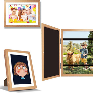 Kids Art Frames Front Opening Kids Artwork Frames Changeable Picture Display Holds 50 Pcs for 3D Picture