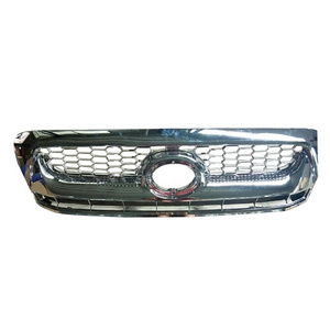 MAICTOP car auto parts good quality front grille all chromed front grid FOR HILUX VIGO sliver