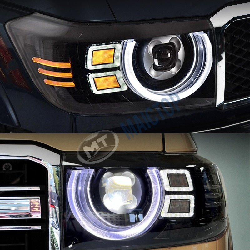 MAICTOP car body facelift led taillight front grill headlight for land cruiser pickup 79 75 series fj79 lc79 accessories