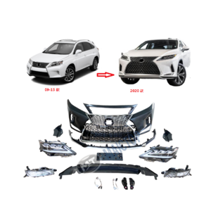 Maictop car accessories bumper grill headlight facelift body kits for RX RX350 2008-2015 upgrade to 2020