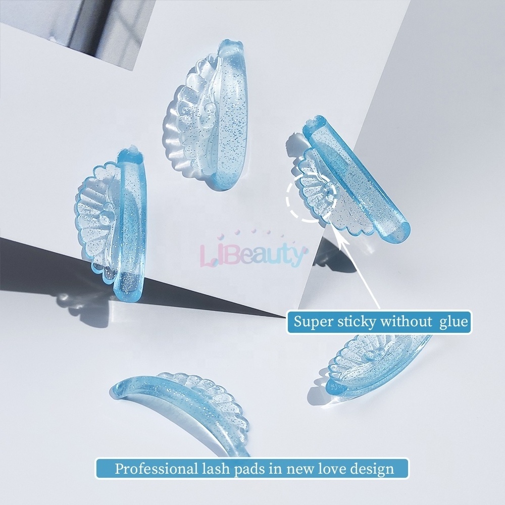 Lash lifting pads Transparent Silikon pads from Japan Glueless Eyelash perming shields Seashell Lash lift Silicone shields