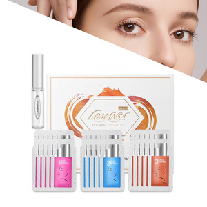 Customized Logo Eyelash Perming Kit 5 Mins Lomansa Plus Permania 5 Min Lash Lift Kit For Curling Eyelash