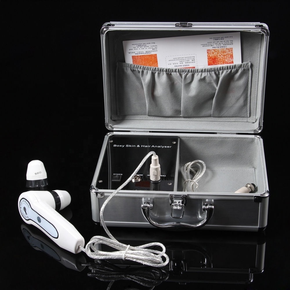 Portable boxy skin and hair analyser