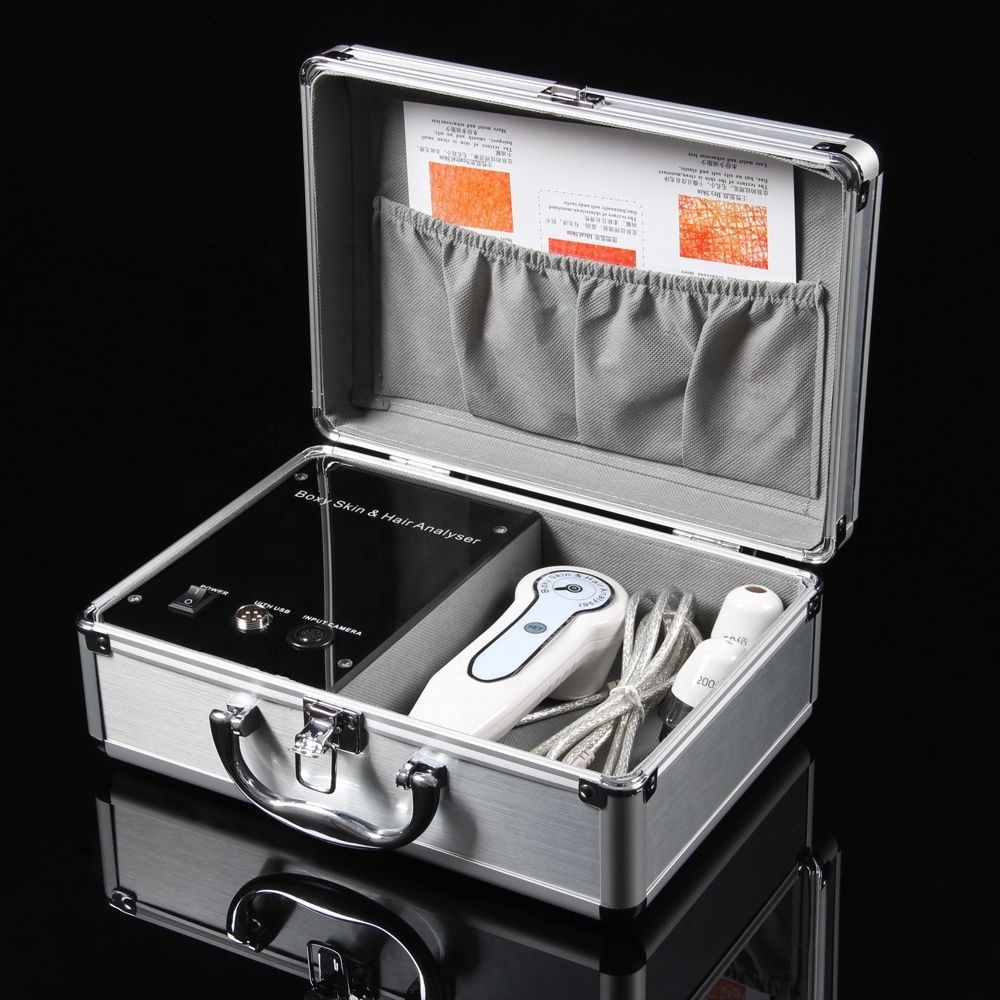 Portable boxy skin and hair analyser