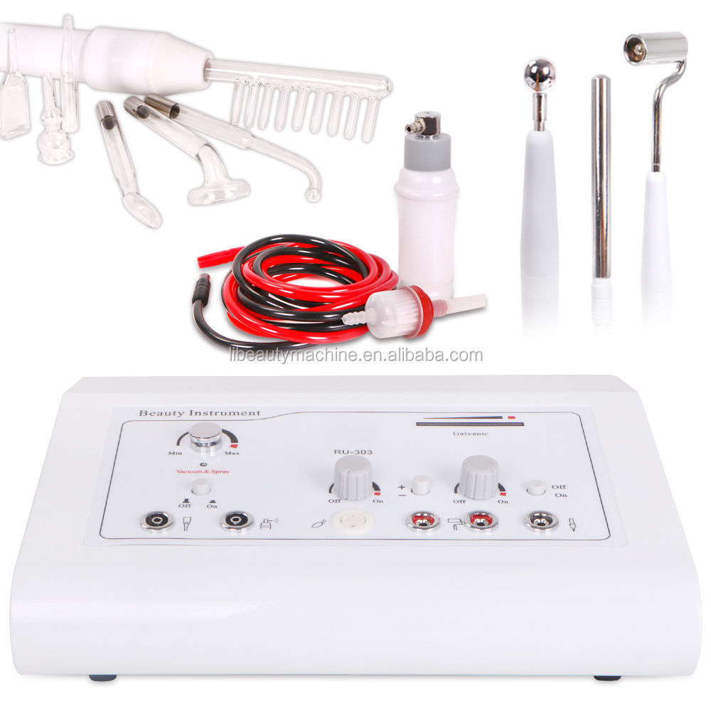 4in1 Multi-Function High Frequency Galvanic Vacuum Spray Facial Beauty Machine