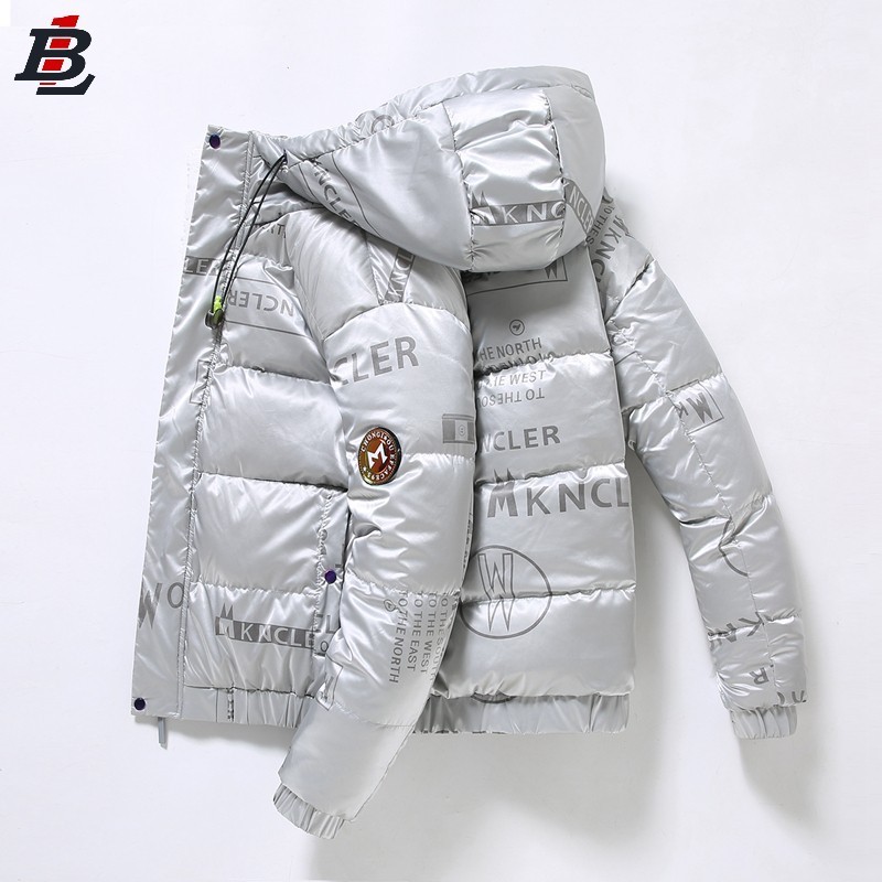 high quality oem hooded black heavy designer coat winter bubble plus size custom men shiny puffer outdoor men's jackets