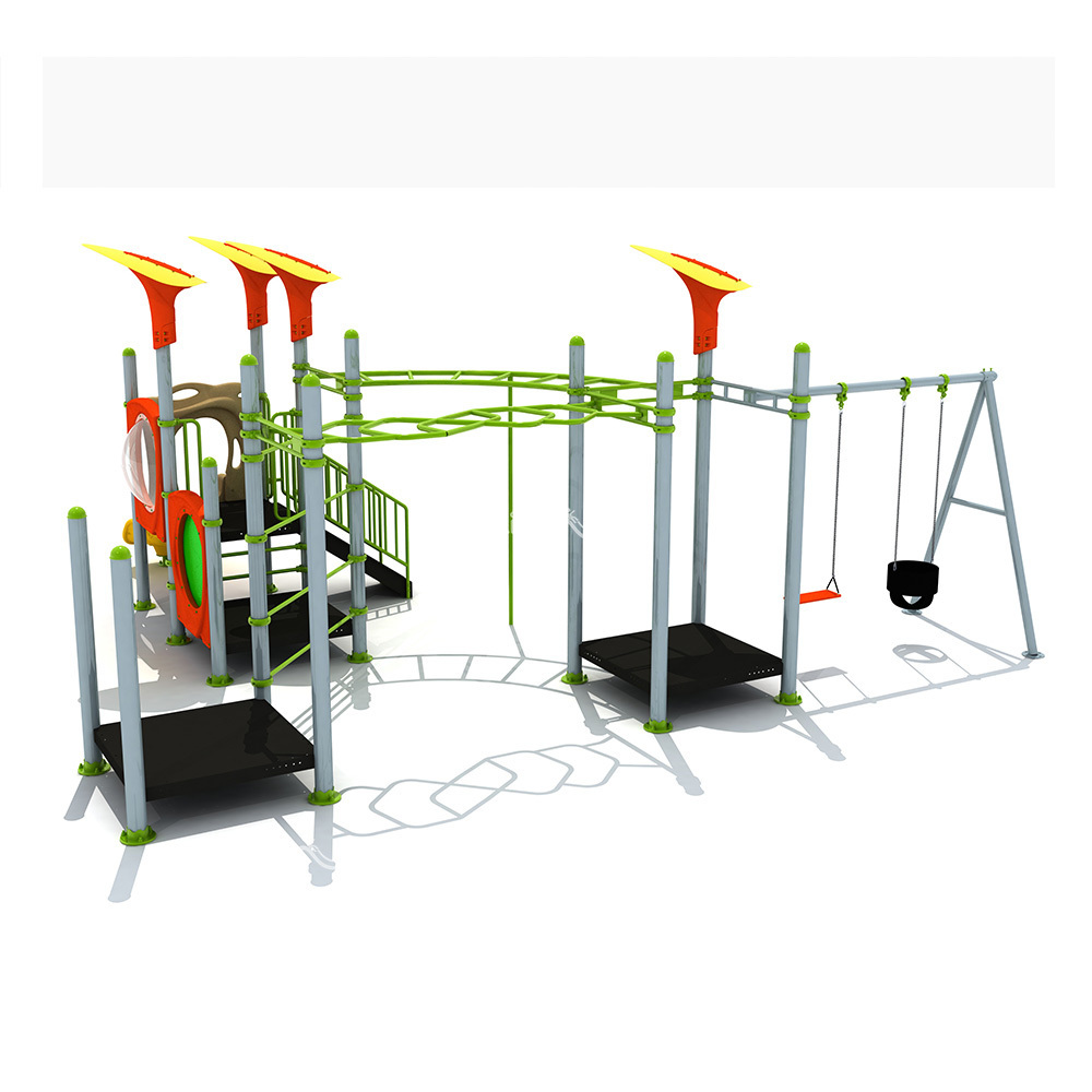 China Playground Kids Park Manufacturer Slide and Swing Child Kindergarten School Outdoor Sports Climbing Plastic Playground Set