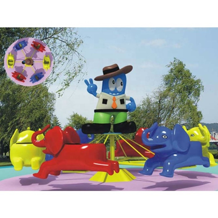 Elephant series Electric carousel Playground Equipment for children