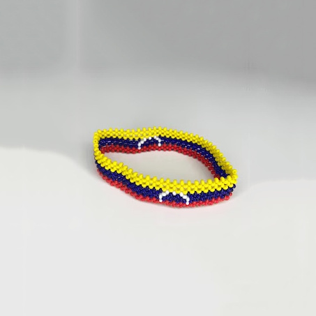 Brazil Argentina Colombia Chile Ecuador Trinidad Uruguay Venezuela Peru South American countries Flag Beaded Bracelet