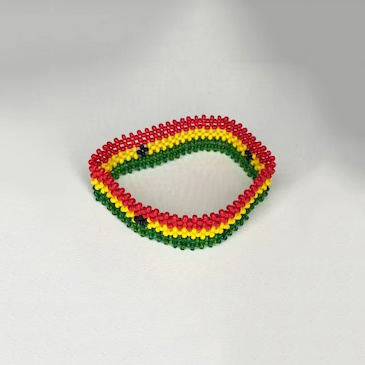 Nigeria Ghana Gambia Congo Senegal Guinea Bissau Sierra Leone Ivory Coast Mali Guinea Cape Verde Flag Beaded Bracelet