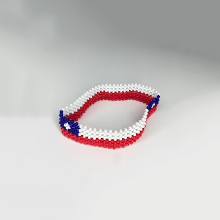 Brazil Argentina Colombia Chile Ecuador Trinidad Uruguay Venezuela Peru South American countries Flag Beaded Bracelet