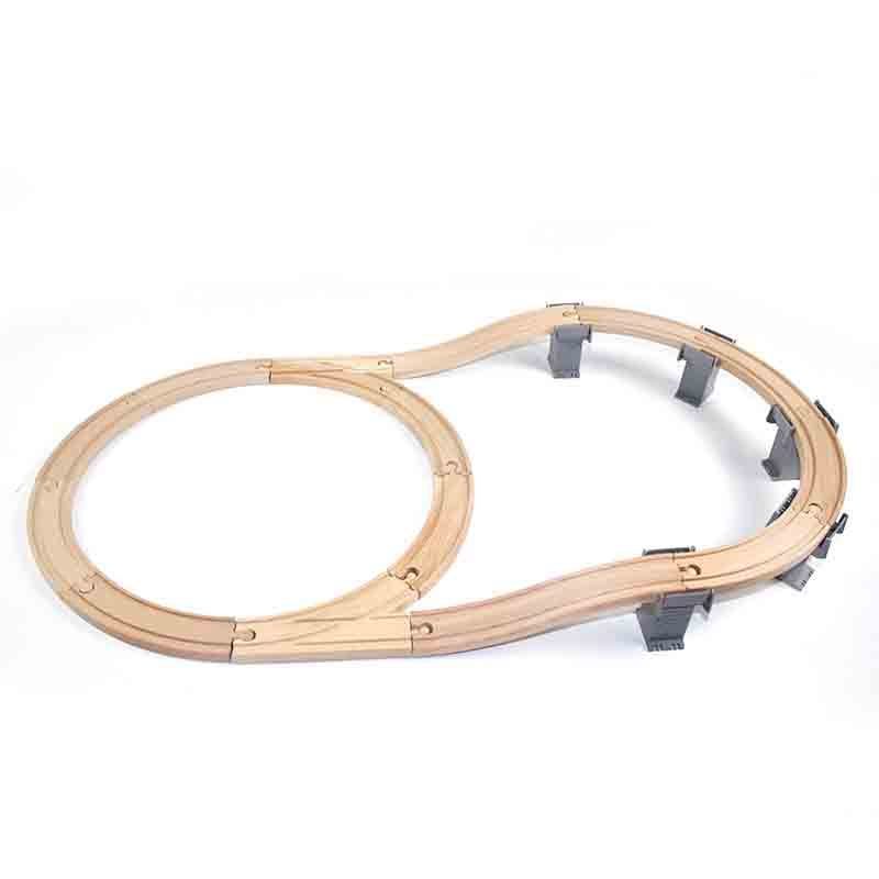 The combination is compatible with all kinds of wooden track children's toy variety train wooden track