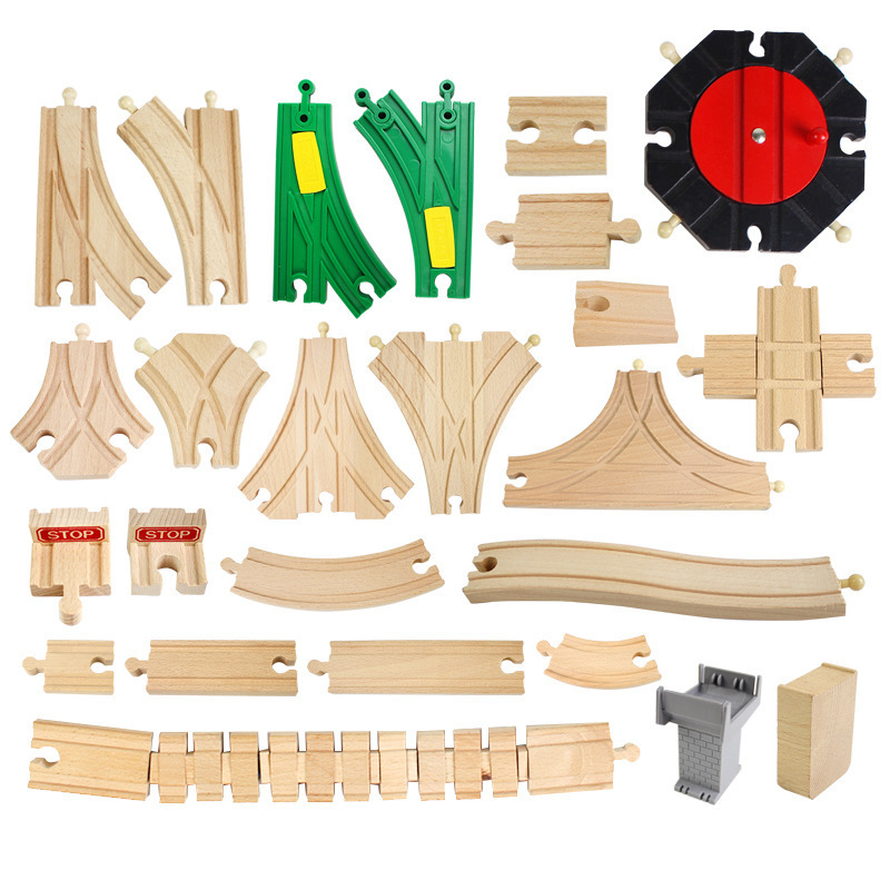 The combination is compatible with all kinds of wooden track children's toy variety train wooden track