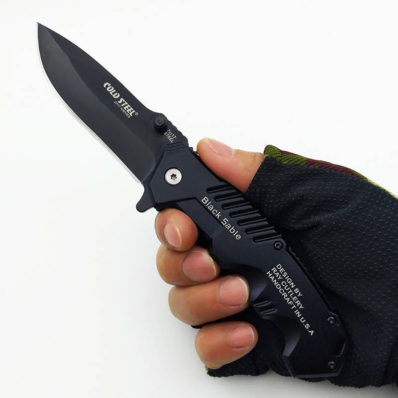 Promotional Gift Mini Pocket Knife Folding black outdoor folding  pocket knife for camping