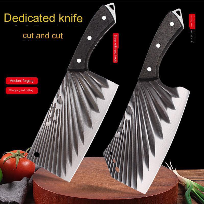 wholesale forged kitchen knife new twill chopping knife kitchen household meat slicer chopping bone knife with wood handle