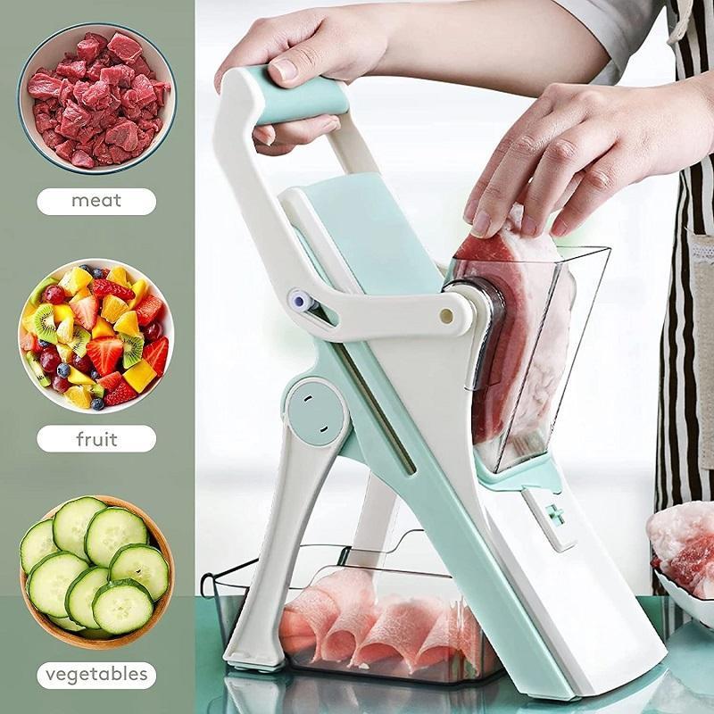 hot sale 5 in 1 Manual Vegetable Cutter Slicer  Adjustable Thickness Potato Slicer Peeler Multi Mandolin Potato Slicer C