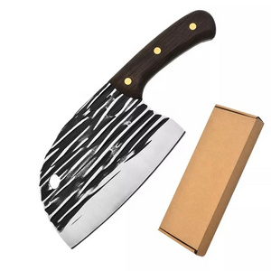 Factory Supply Sharp Forged Stainless Steel Cleaver Chopper Butcher Bone Kitchen Chef Knife