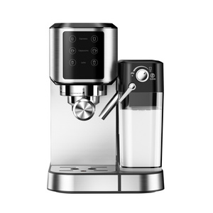 Wholesale Steam Espresso And Cappuccino Maker Stainless Steel Coffee Maker Espresso Machine with milk tank