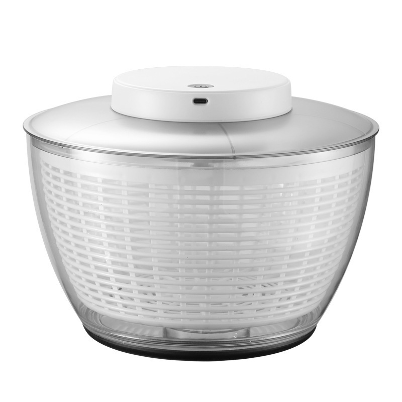 Vegetable Dehydrator Electric Quick Cleaning Dryer Fruit and Vegetable Dry and Wet Separation Draining Salad Spinner